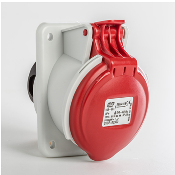 BASE EMPOTRAR INCLINADA IP44 3P+T 380V 16A 6H