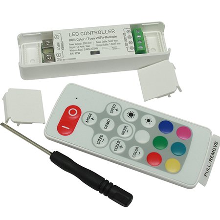 CONTROLADOR LED RGB WIFI/RF 12-24VDC 3X4A