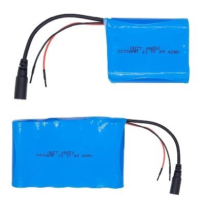 Bateria 18650 de 11.1V 3S1P 2200mAh / 3S2P 4400mAh