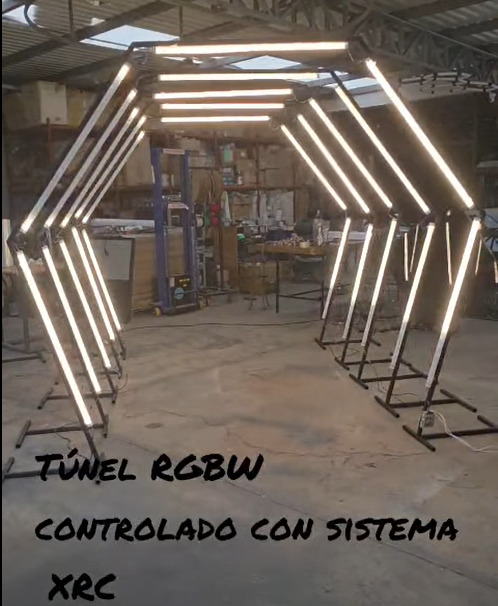 Túnel de Hexágonos LED