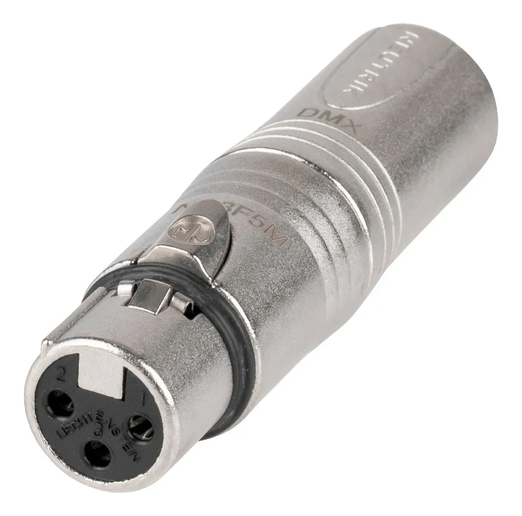 Adaptador Neutrik Xlr 3p Hembra A Xlr 5p Macho Na3f5m