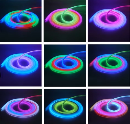 NEON FLEX INTELIGENTE RGB 360°  12/24V IP67 120LED/M 