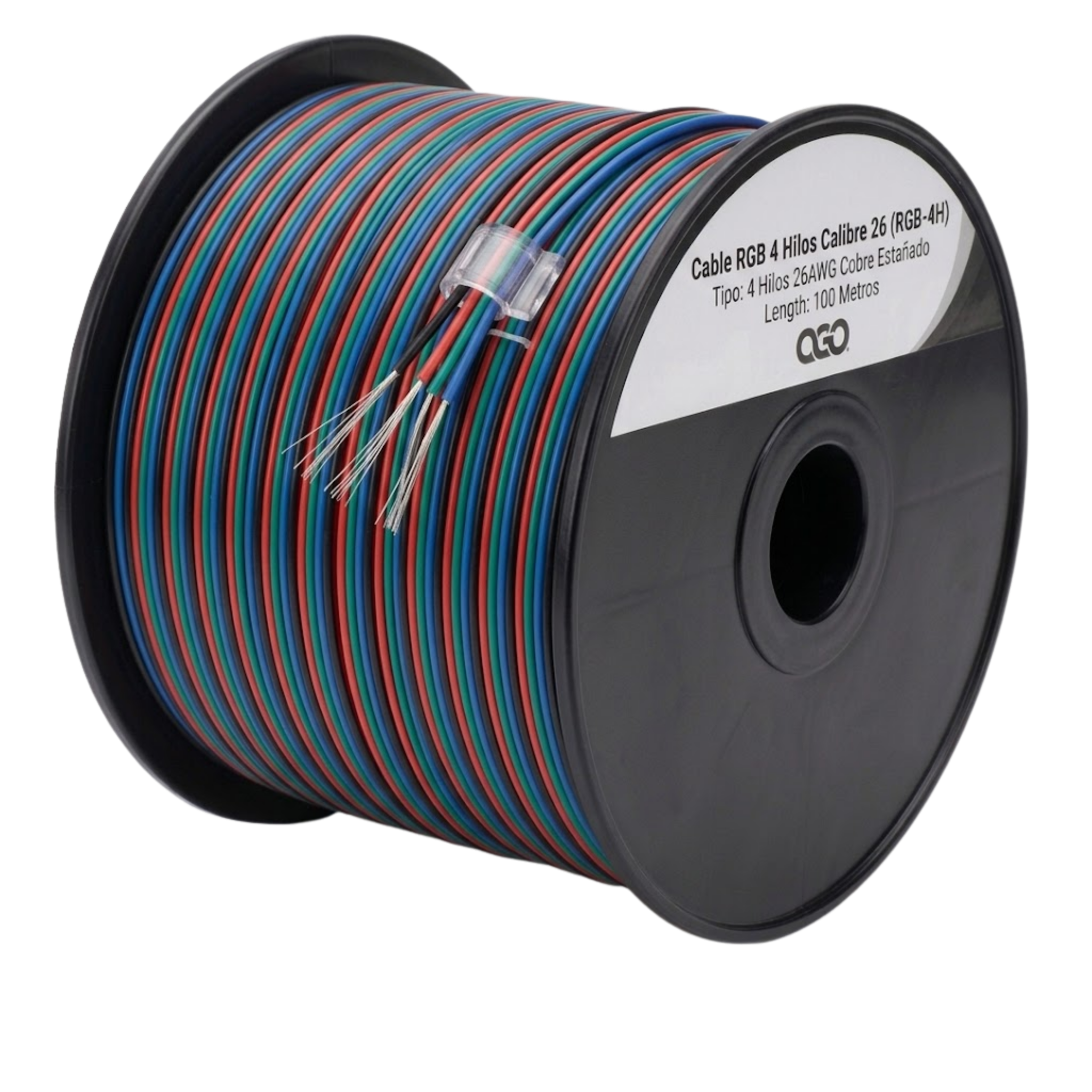 Cable RGB 4 Hilos Calibre 22 (RGB-4H)
