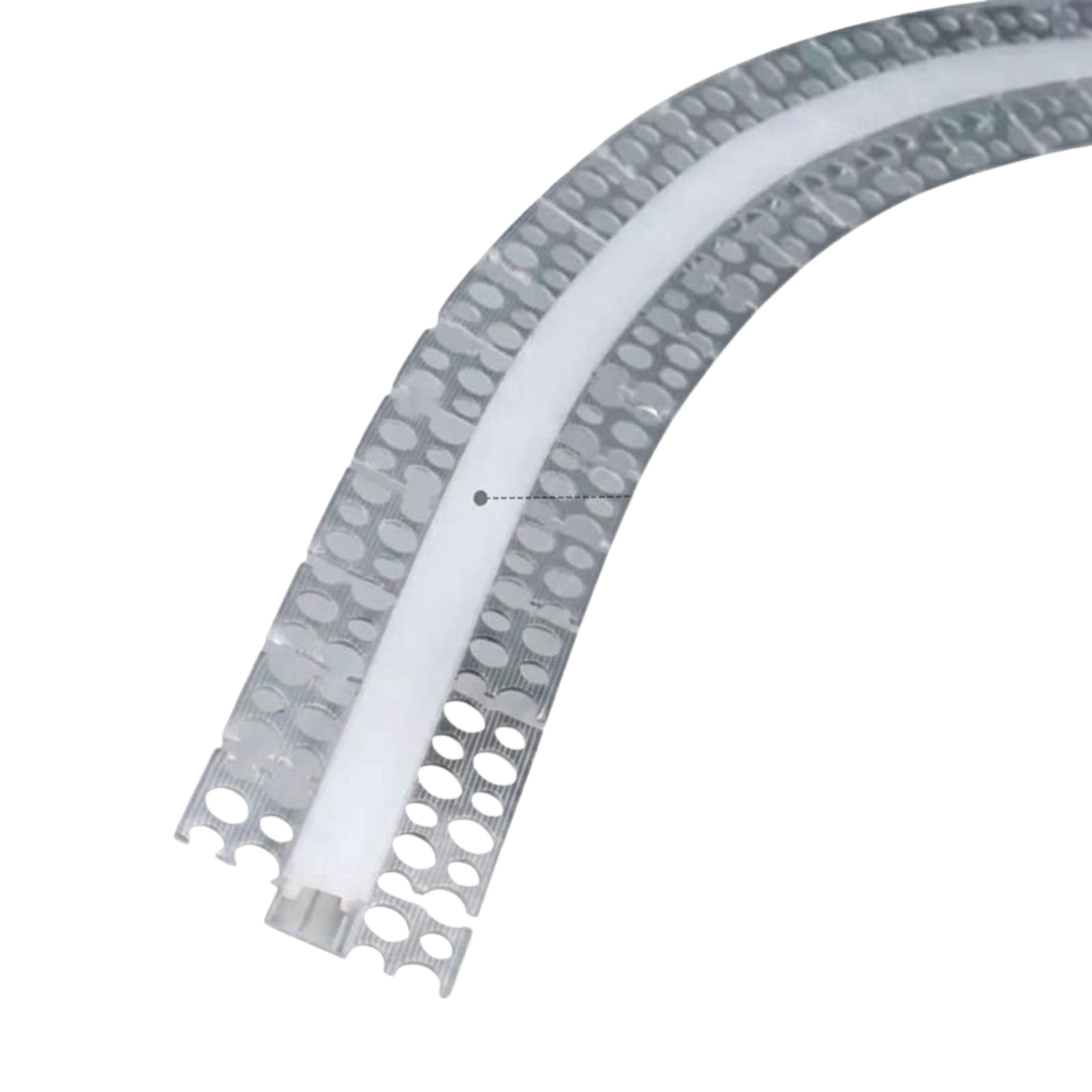 Perfil de Aluminio LED con Difusor de Silicona Flexible – Iluminación Indirecta Curva (3 m)