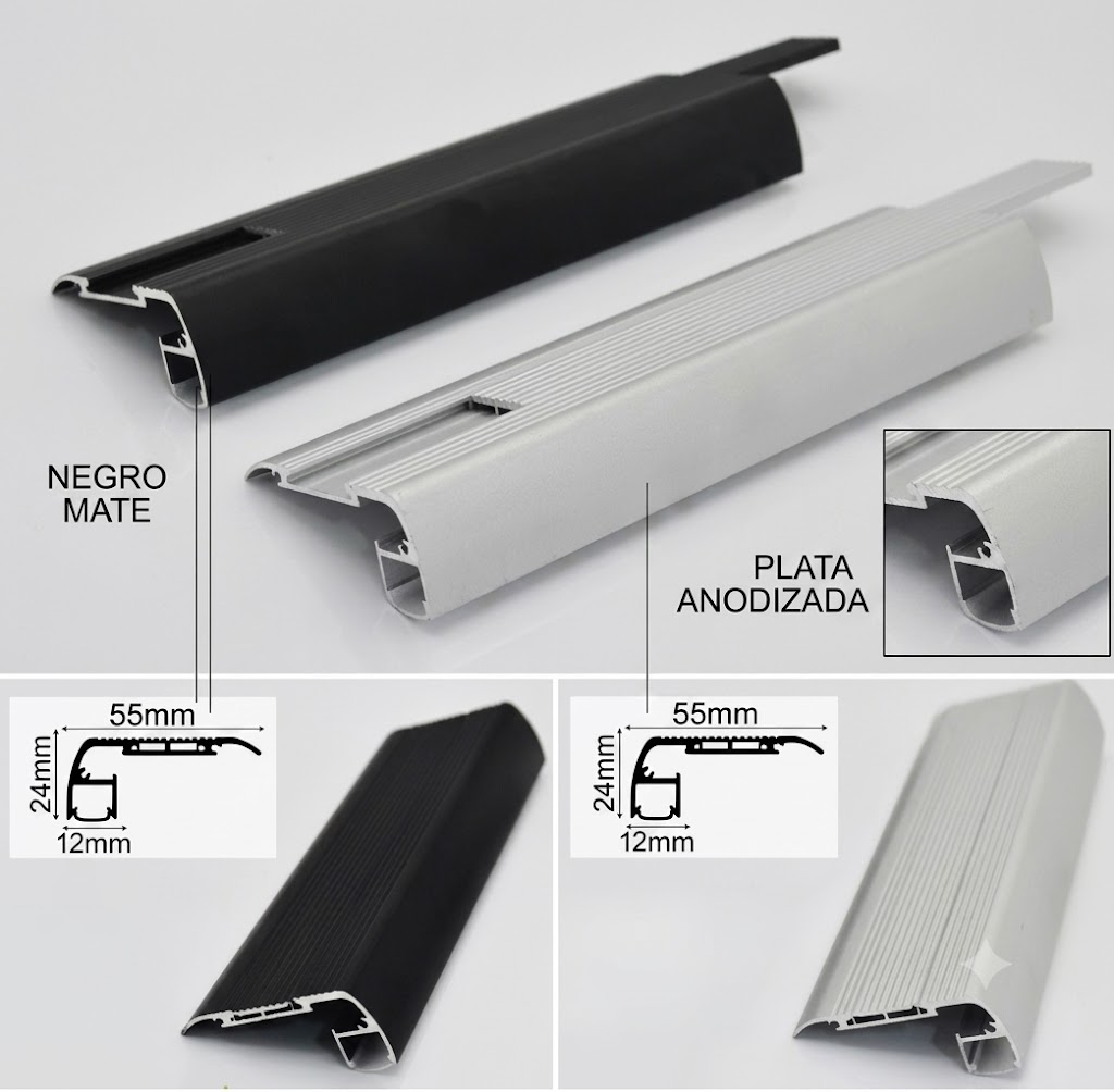 Perfil de Aluminio para Iluminación de Escalera