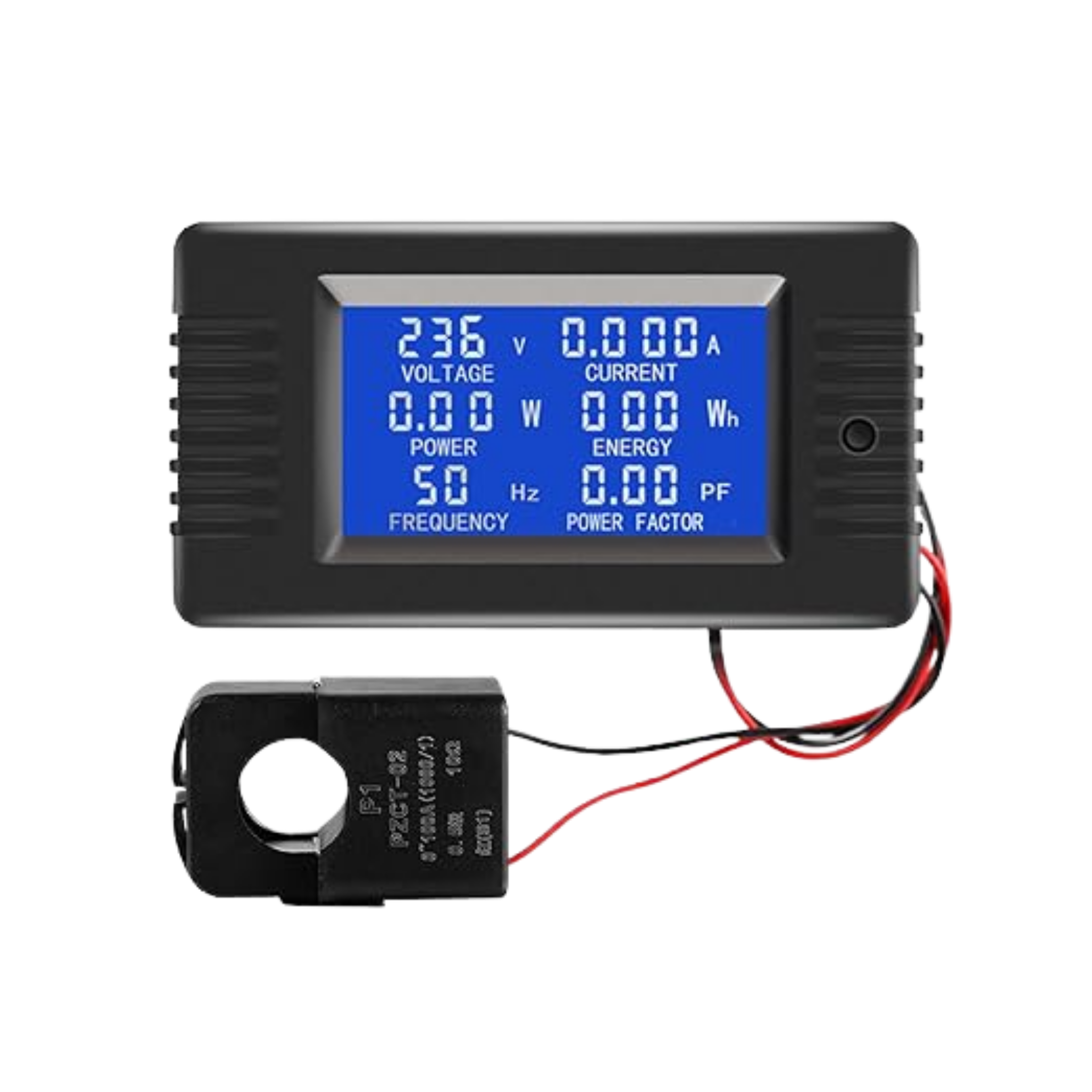 Medidor Digital de Energía AC Multifunción con Transformador CT (80–260V / 100A)