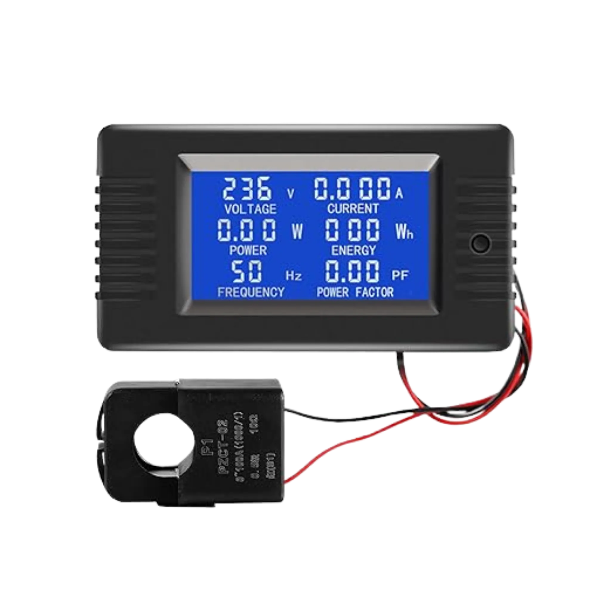 Medidor Digital de Energía AC Multifunción con Transformador CT (80–260V / 100A)