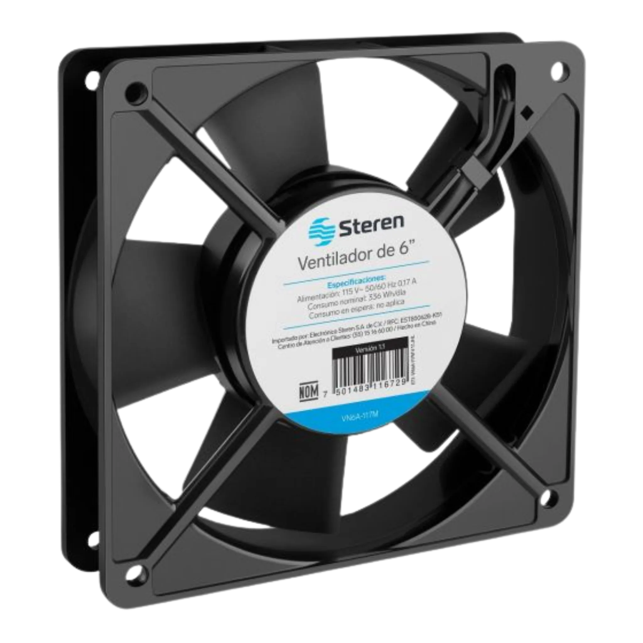 Ventilador axial de 6 pulgadas (aprox. 15 cm)