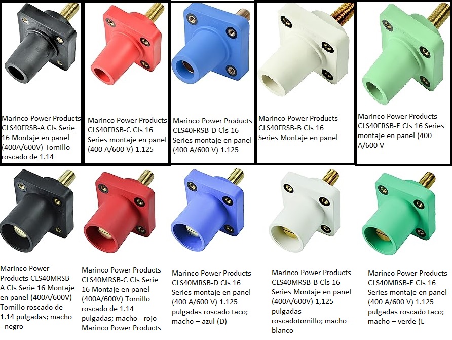CONECTOR SENCILLO TIPO CAM LOCK CHASIS HEMBRA