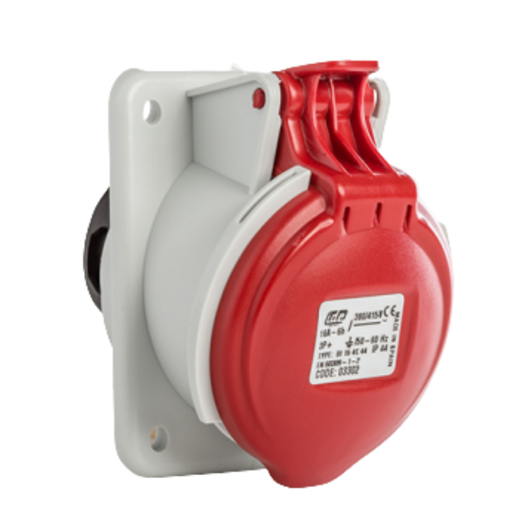 BASE EMPOTRAR INCLINADA IP44 3P+T 380V 16A 6H