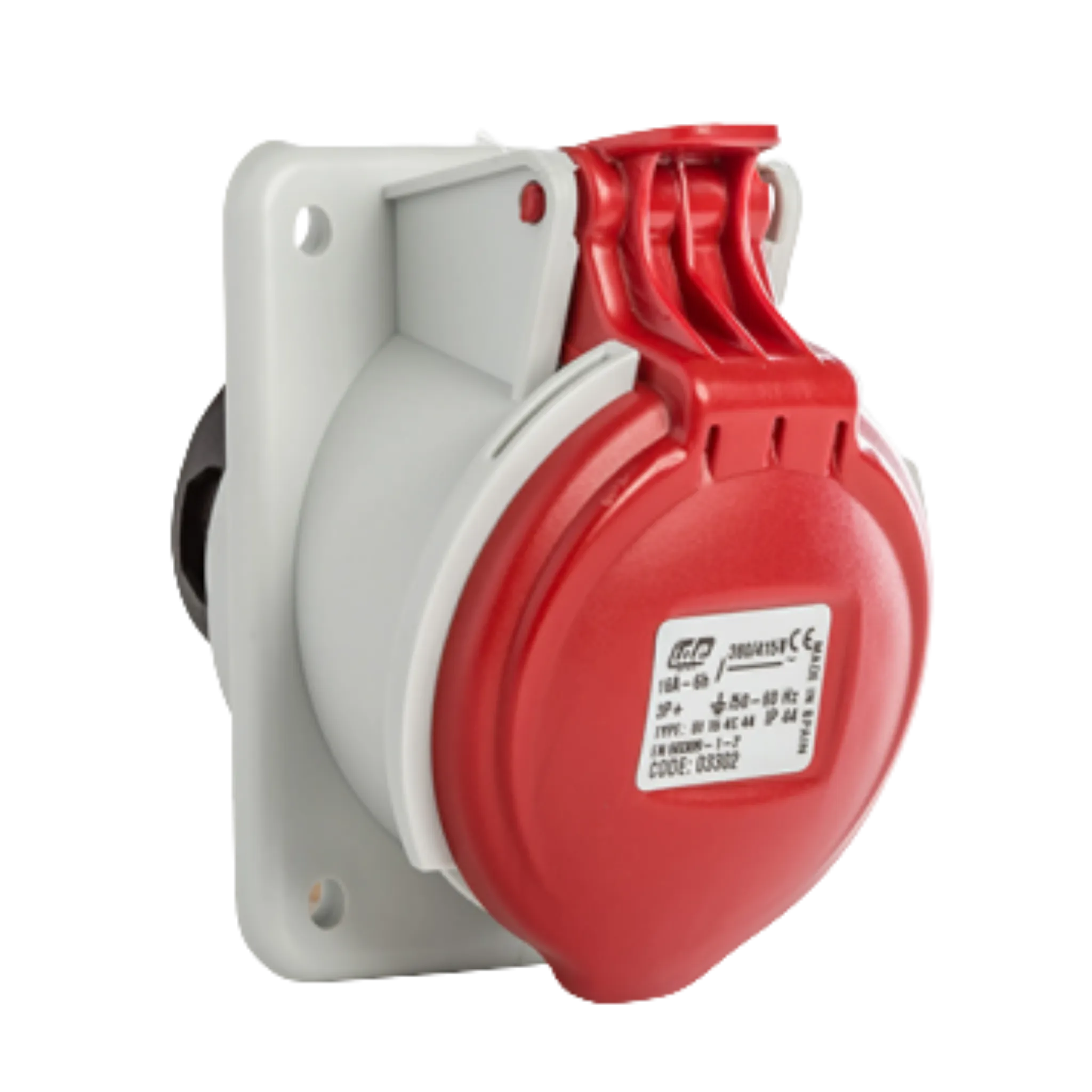 BASE EMPOTRAR INCLINADA IP44 3P+T 380V 16A 6H