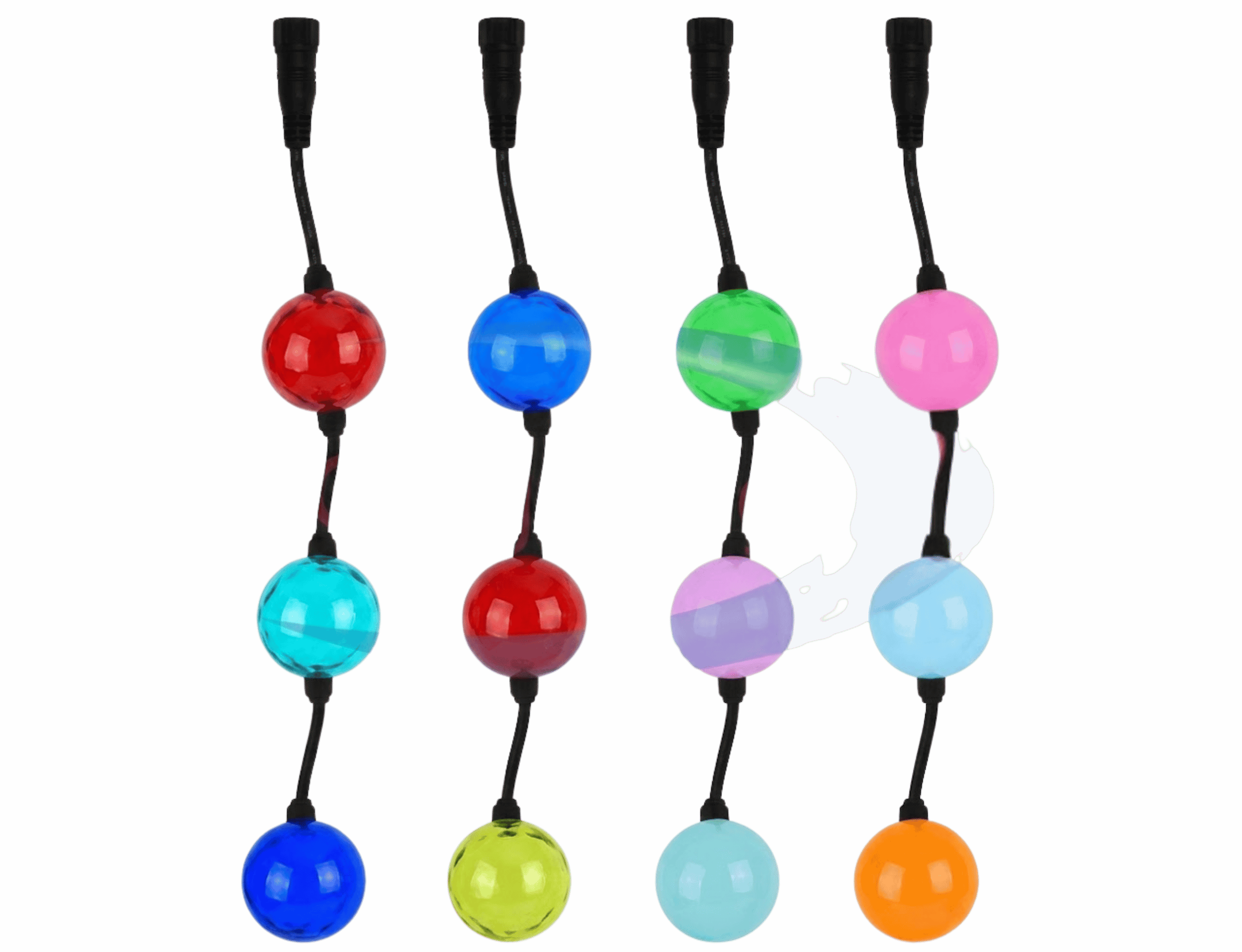 Bola Pixel 3D RGB 12V – 4 m (20 esferas)
