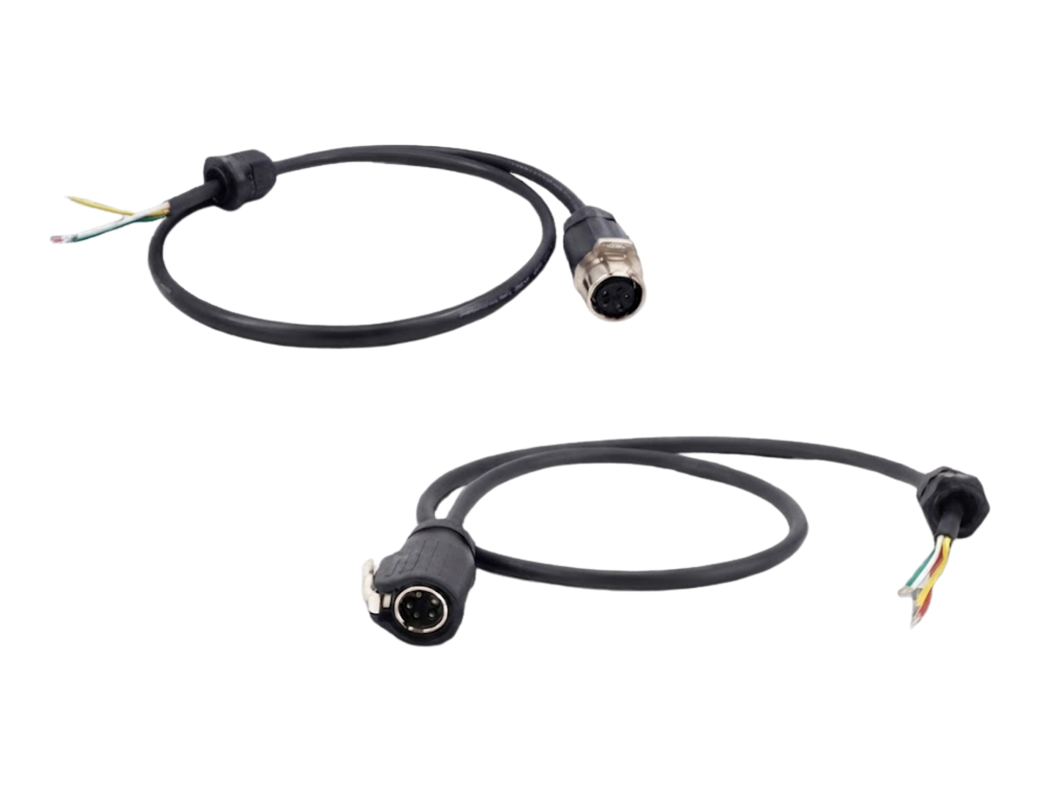 Par de cable Híbrido de Alimentación y Datos 5 Pines (Macho / Hembra) para Pistas LED Móviles