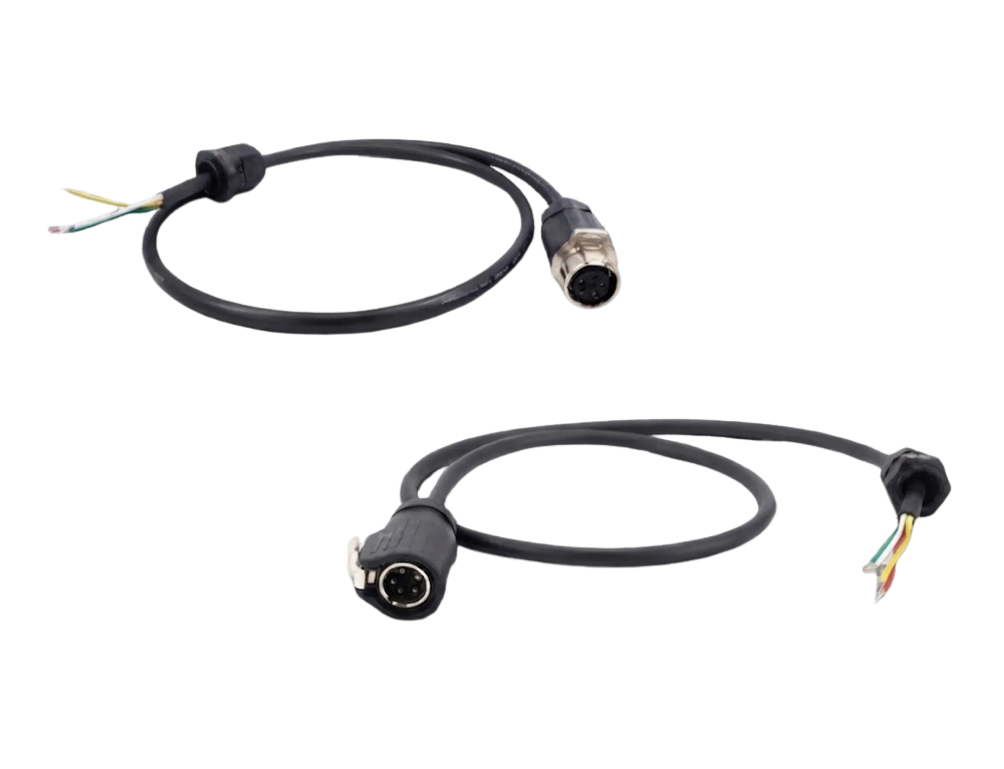 Par de cable Híbrido de Alimentación y Datos 5 Pines (Macho / Hembra) para Pistas LED Móviles