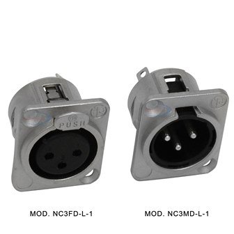 CONECTOR XLR 3 CHASIS